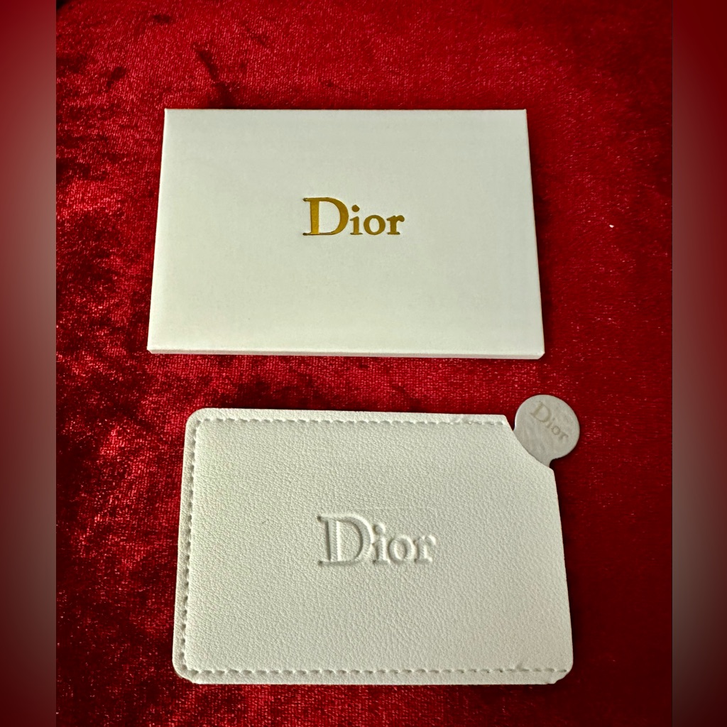 Dior White Mirror Card Holder Gwp Nwb